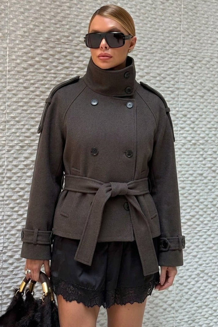 SOKYND Alicia Double Breasted Belted Coat CoatSOKYND-348759-S-OS-32375S
