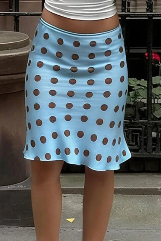SOKYND Amanda Polka Dot Midi Skirt SkirtSOKYND-075351-BLU-S-97399BlueS
