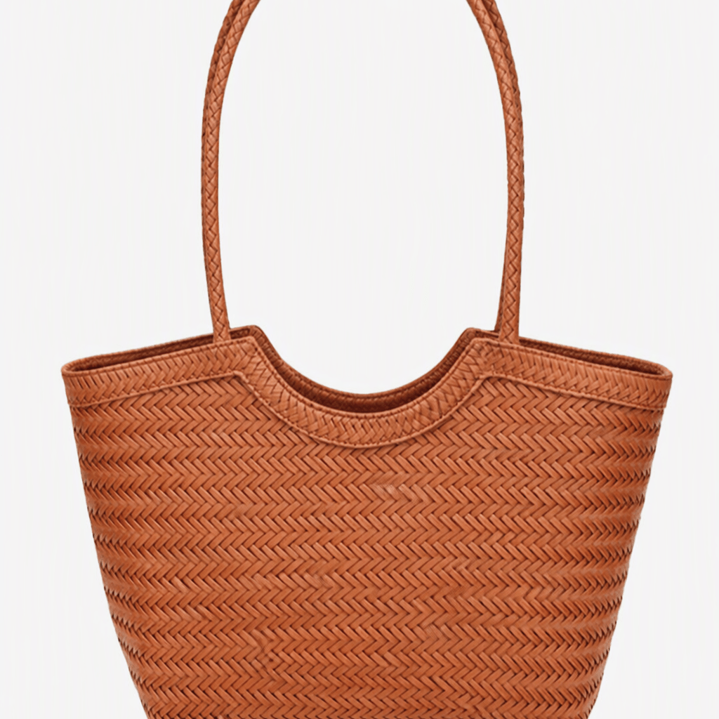 SOKYND Anna Woven Faux Leather Bag BagsKa1774219786661686386Light BrownRegular