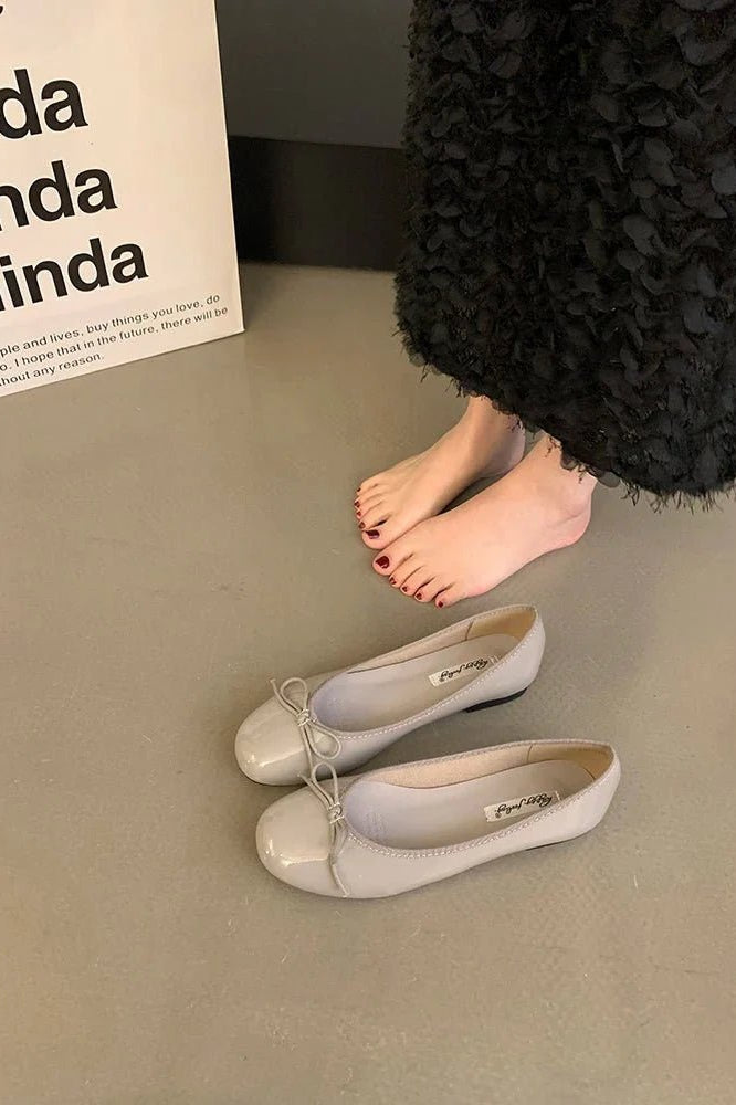 SOKYND Delphine Bowtie Ballet Flats ShoesSOKYND-266071-BLA-OS-22999Black35