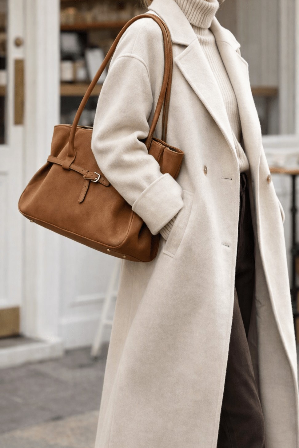 SOKYND Ellie Belted Tote Bag BagSOKYND-748695-BRO-OS-05815Brown