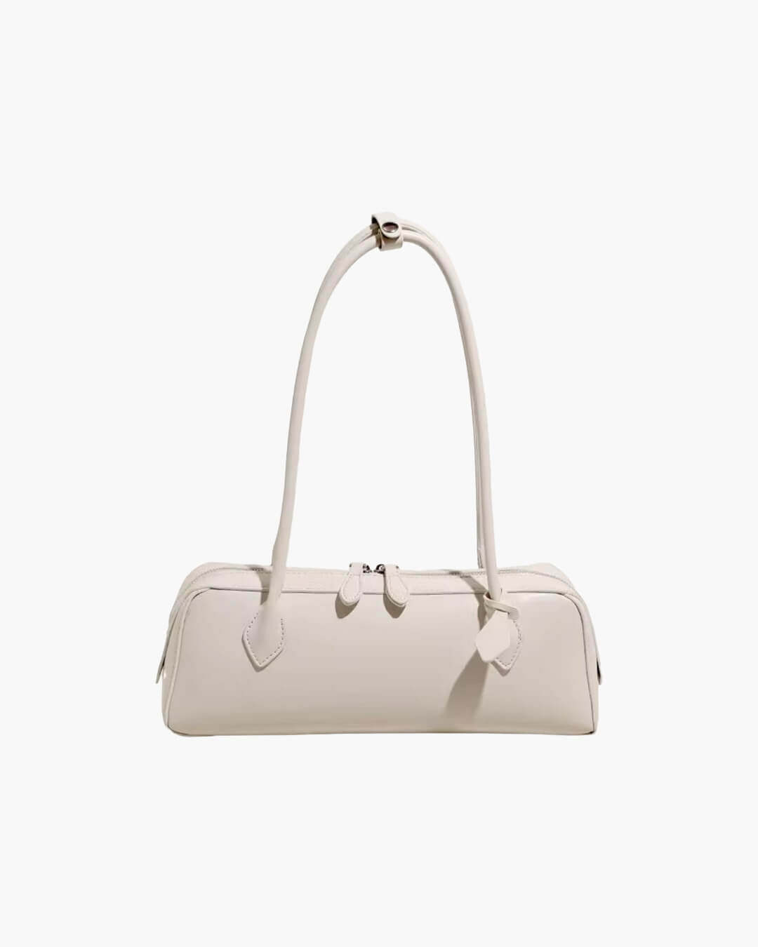 SOKYND Emily Vintage Leather Baguette Bag BagSOKYND-838871-WHI-OS-69719White