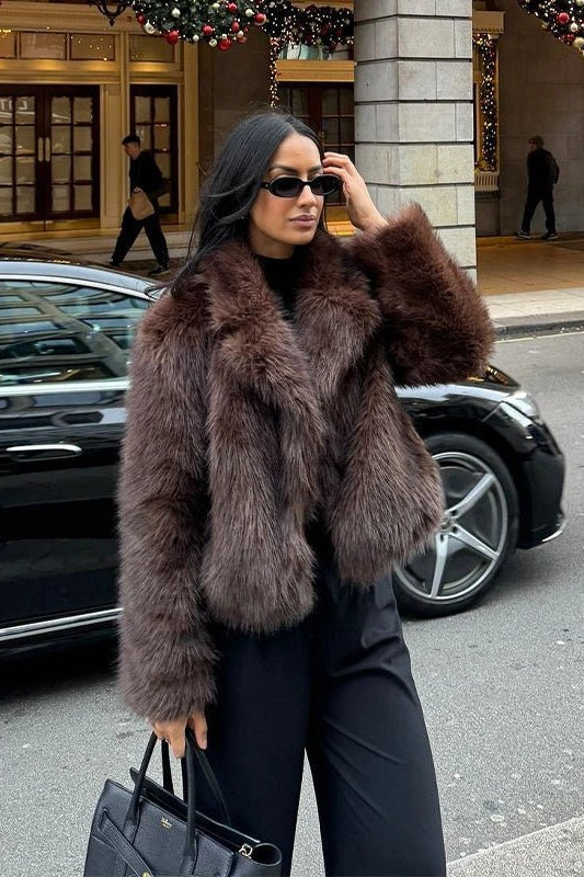 SOKYND Estelle Faux Fur Coat Coats & JacketsvD1767356248753918275CoffeeS