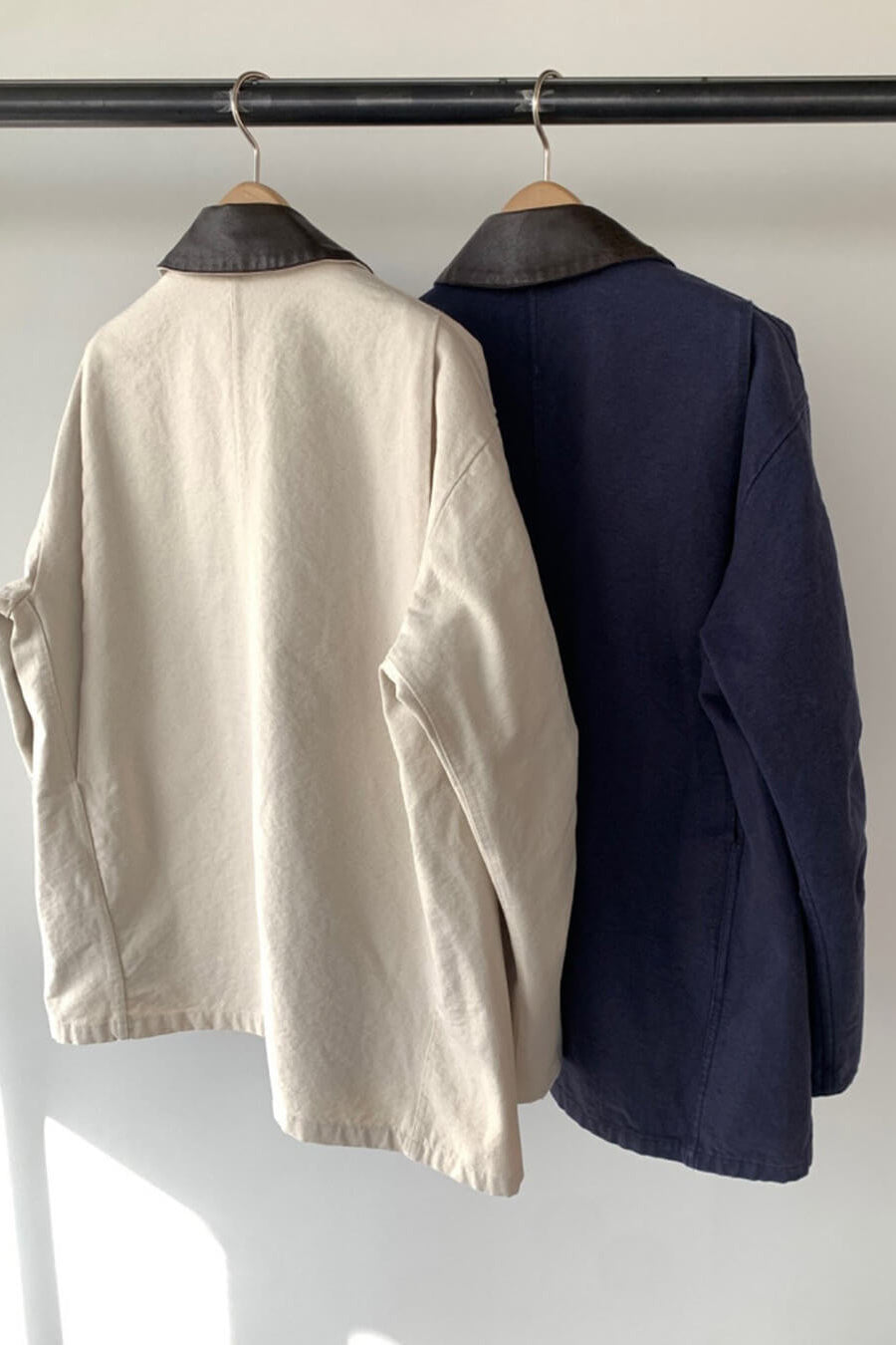 SOKYND Helena Contrast Collar Utility Jacket JacketSOKYND-770839-BEI-S-35543BeigeS