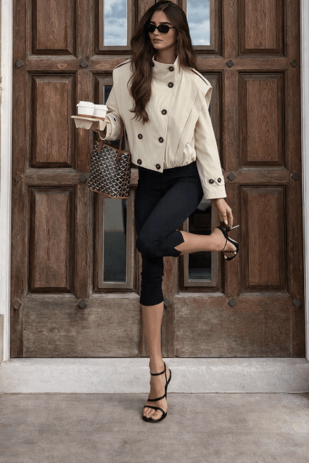 SOKYND Isabel Pleated High Collar Trench Coat CoatSOKYND-603287-BEI-S-73911BeigeS