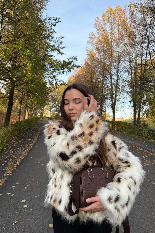 SOKYND Josephine Leopard Faux Fur Coat Coats & Jacketshu1767625273836626982White LeopardXS