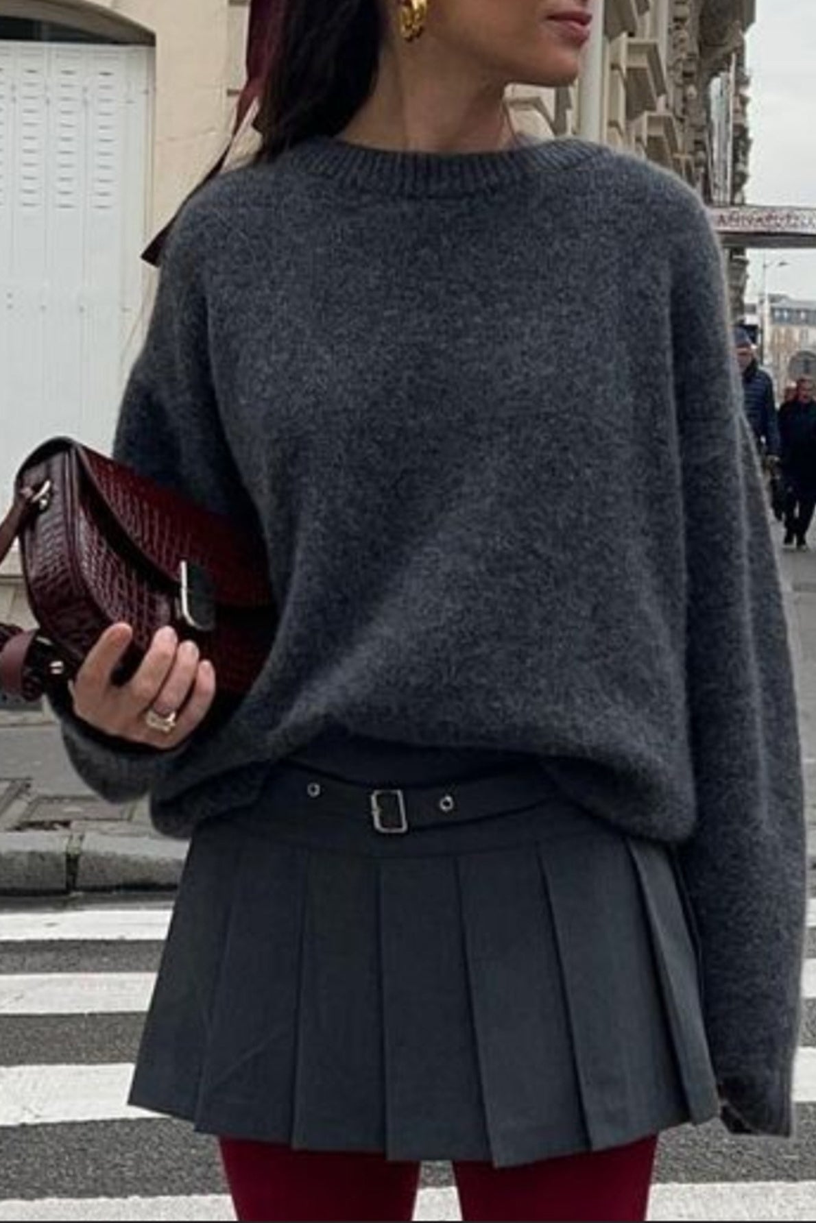 SOKYND Lara Ribbed Knit Sweater SweaterSOKYND-480535-S-GREY-96663GreyOne Size