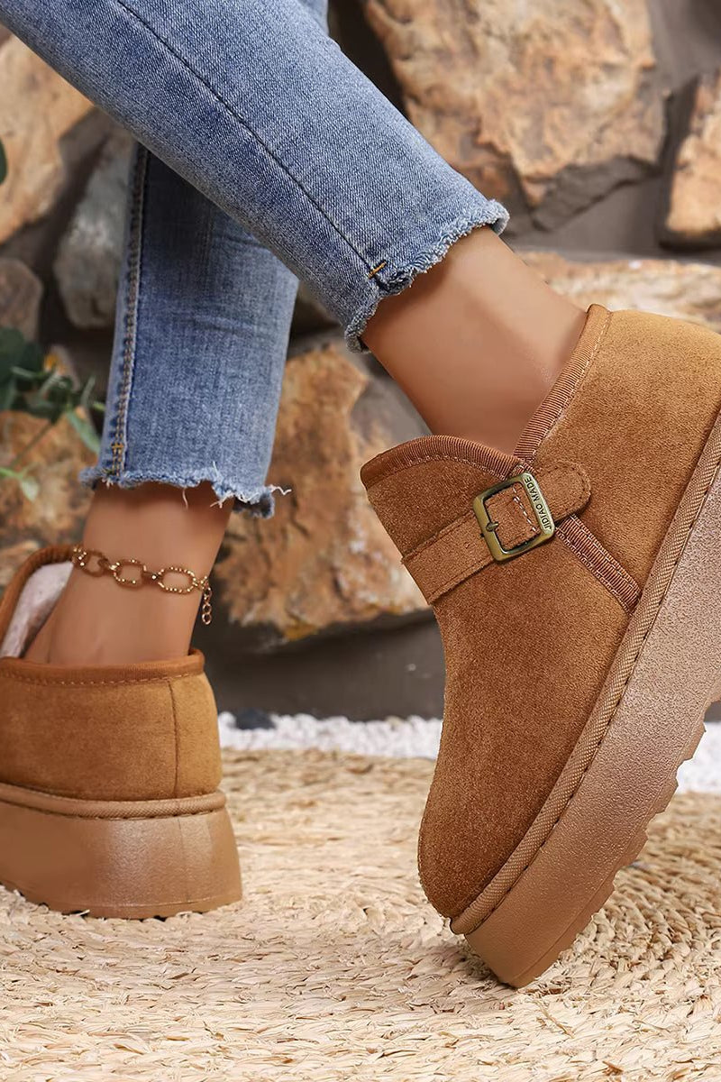 SOKYND Lena Slip-On Suede Platform Ankle Booties ShoesSOKYND-016215-ORA-37-25463Camel37