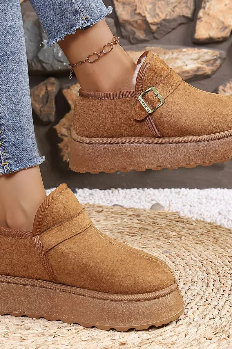 SOKYND Lena Slip-On Suede Platform Ankle Booties ShoesSOKYND-016215-ORA-39-90999Camel39
