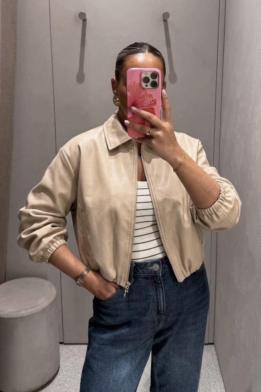 SOKYND Luana Puffed Bomber Jacket Coats & JacketsSOKYND-252375-CRE-XS-98583CreamXS
