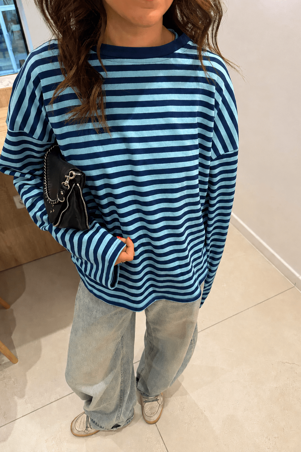 SOKYND Melissa Striped Oversized Knit Sweater SweaterSOKYND-358871-BLU-XS-08983BlueXS