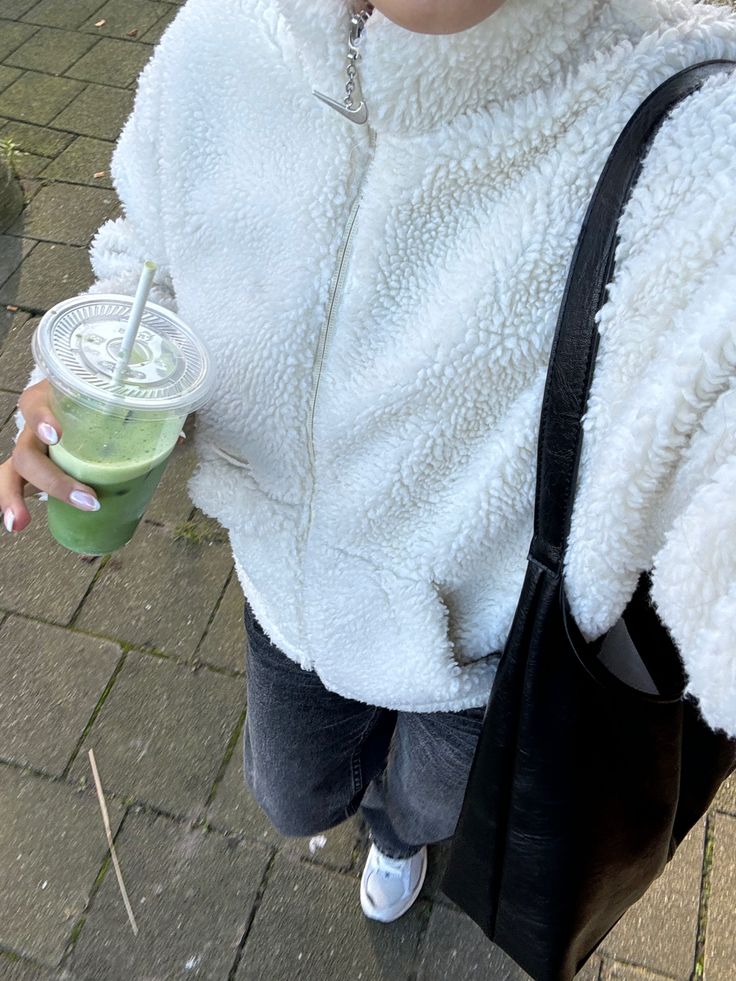 SOKYND Tessa Zip Up Teddy Jacket Coats & JacketsWhiteS