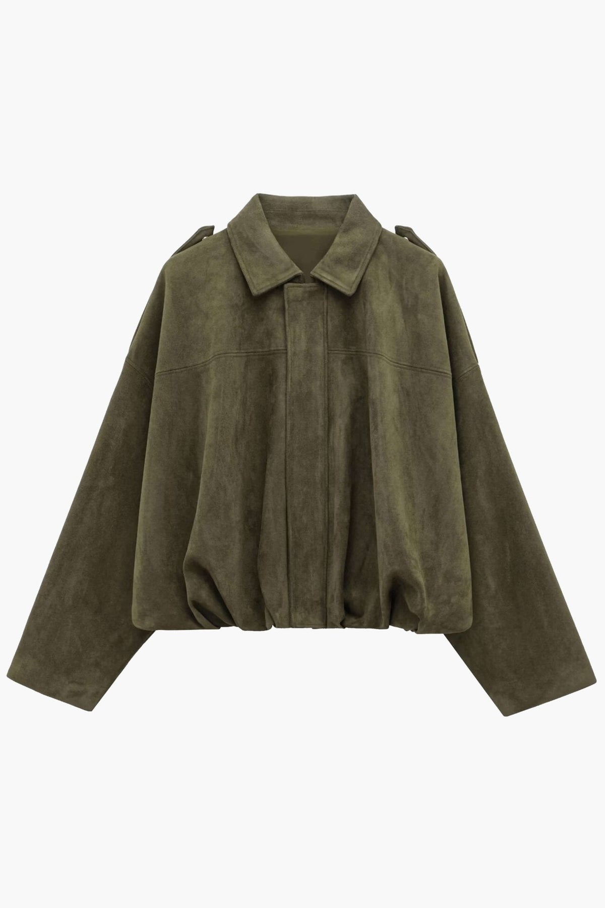 Zelda Suede Bomber Jacket