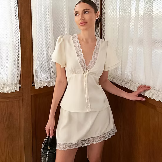 Maya Satin Button-Up Blouse