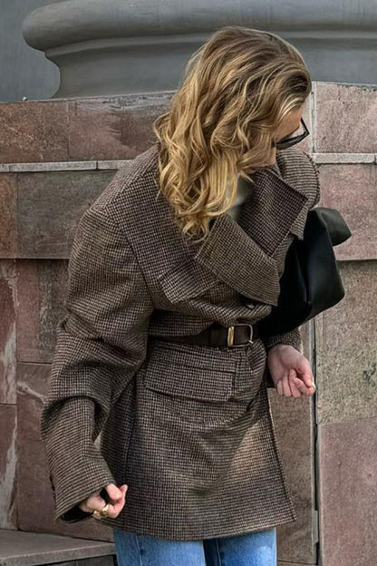 Sarah Structured Tweed Coat