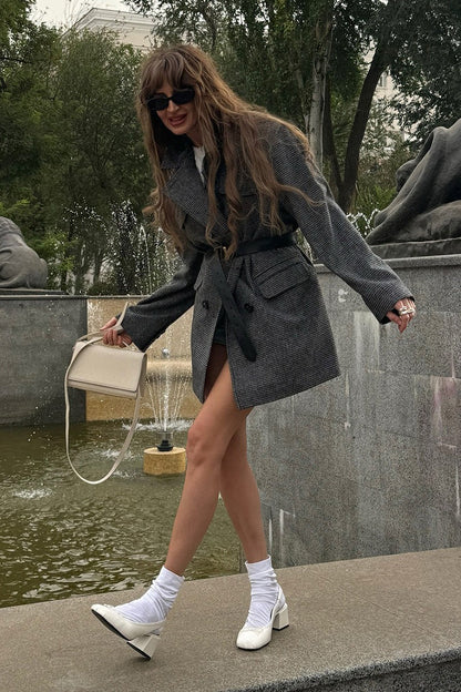 Sarah Structured Tweed Coat