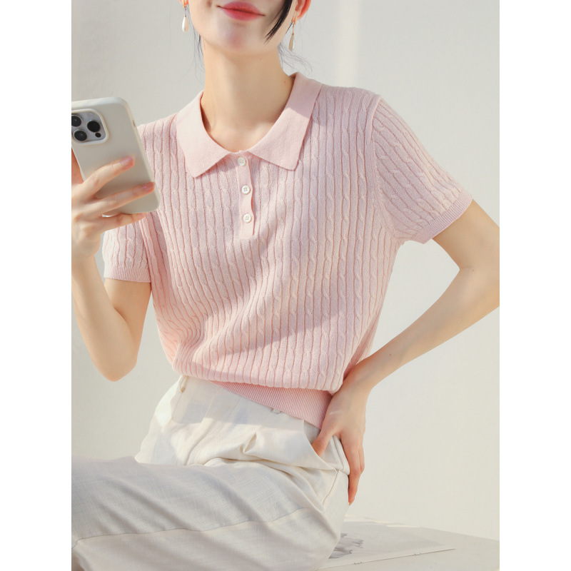 Juliet Knitted Polo Top