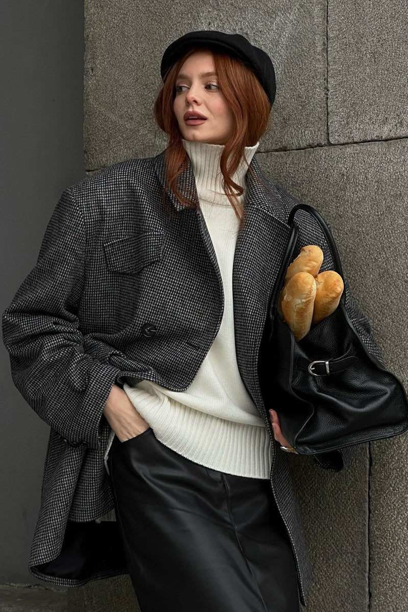 Sarah Structured Tweed Coat