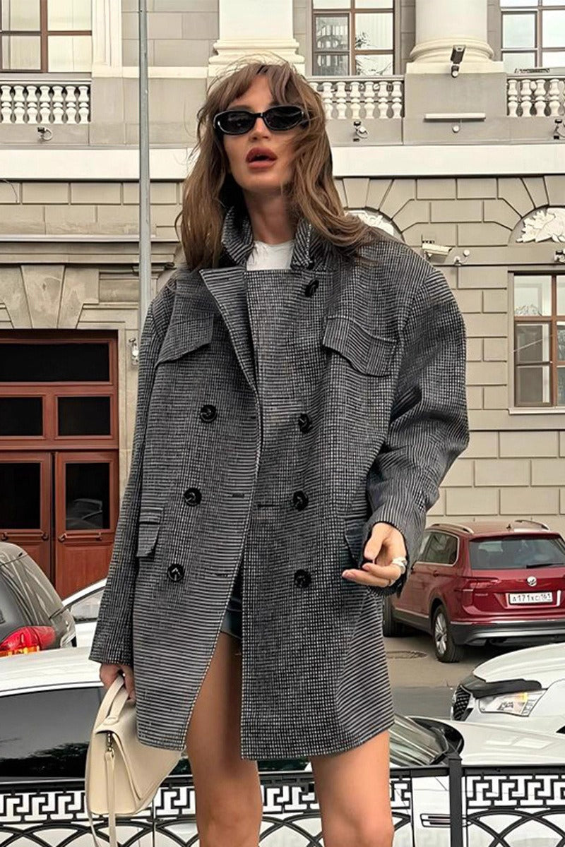 Sarah Structured Tweed Coat