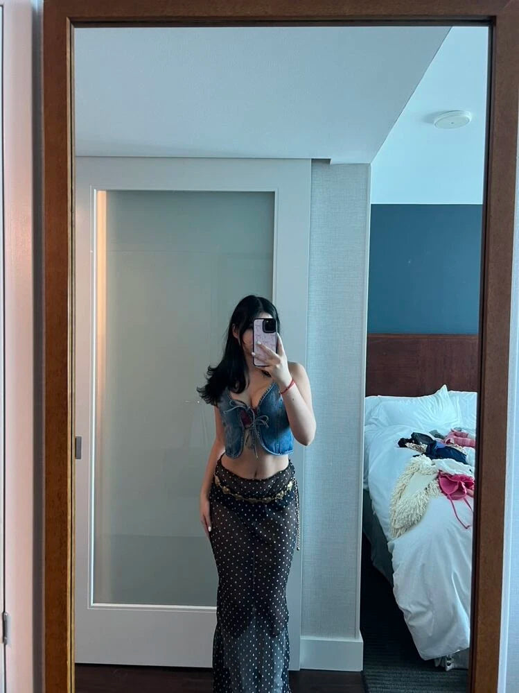 Vivienne Polka Dot Maxi Skirt