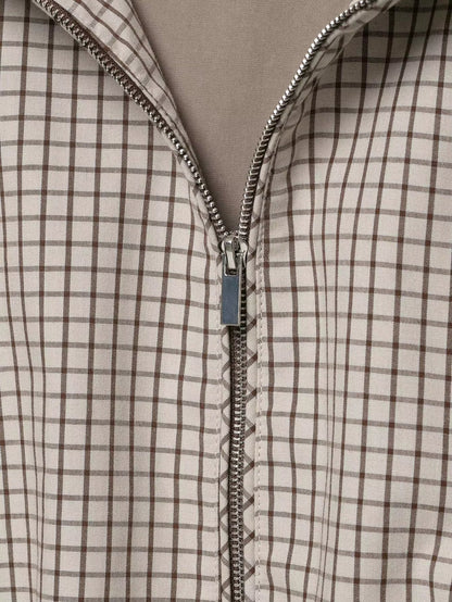 Mila Plaid Hooded Cropped Jacket