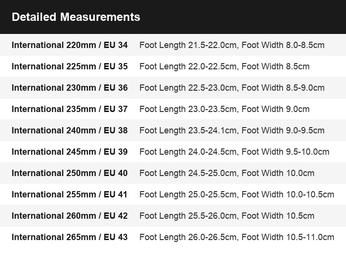 Size Guide