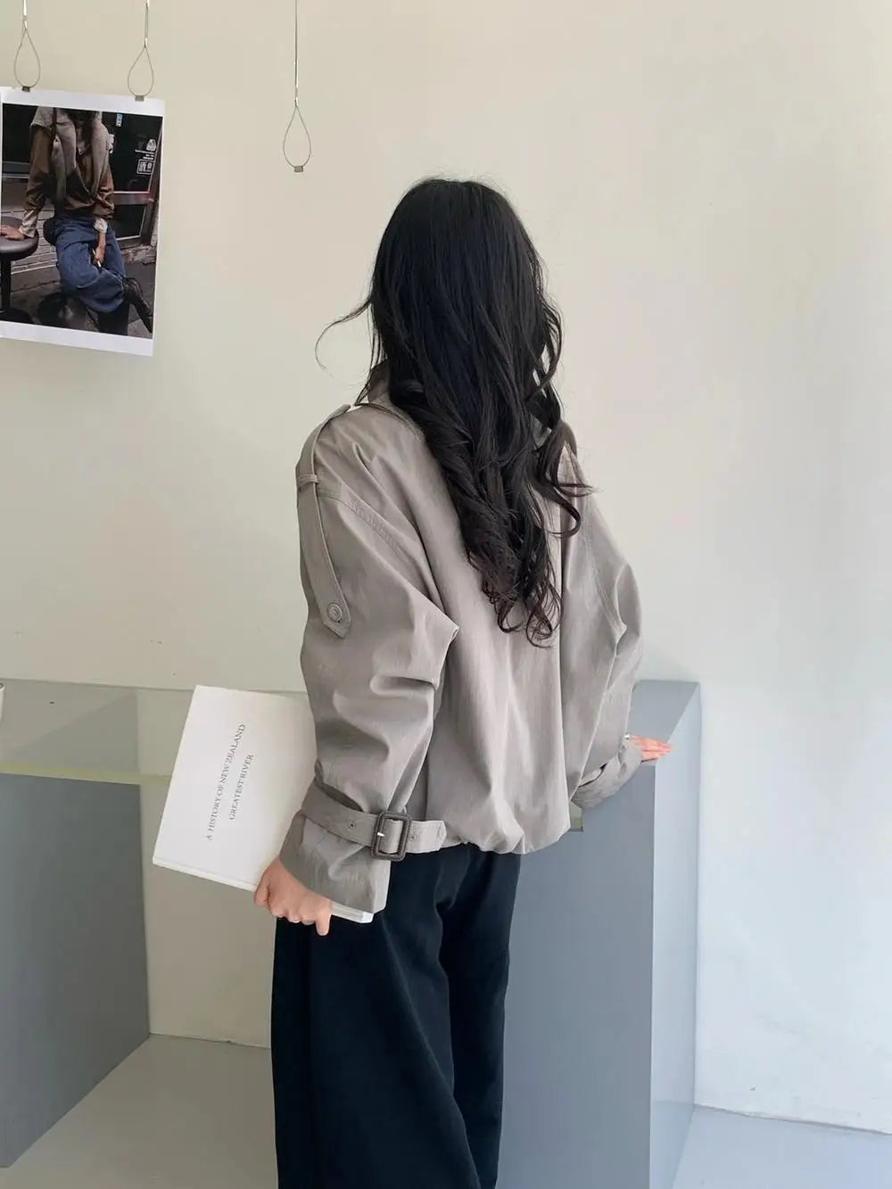 Kelly Utility Cropped Trench Coat