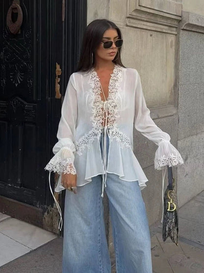 Imogen Lace Cardigan Top