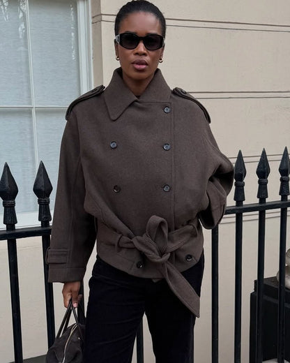 Alicia Double Breasted Belted Coat