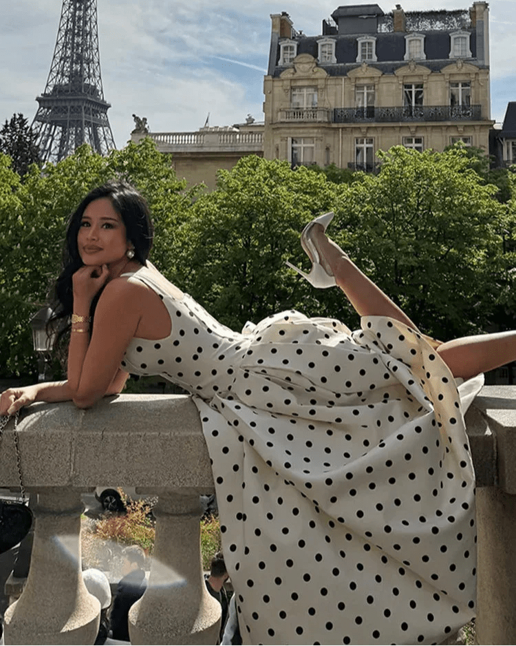 Martha Polka Dot Midi Dress