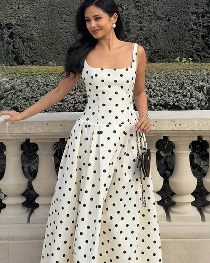 Martha Polka Dot Midi Dress