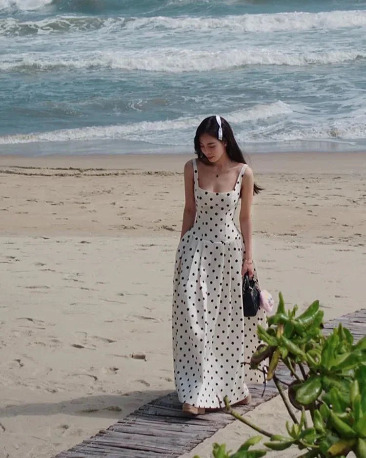 Martha Polka Dot Midi Dress