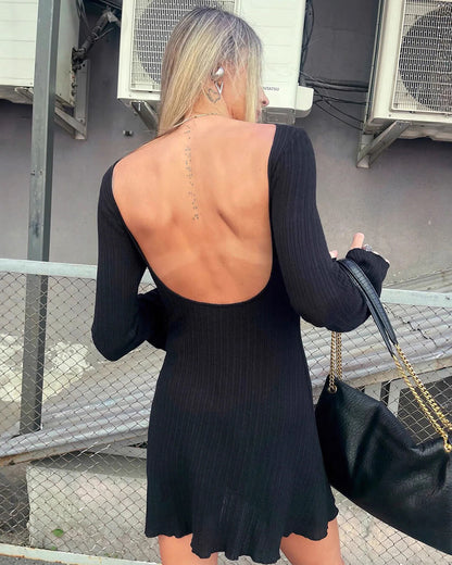 Mila Open Back Mini Dress