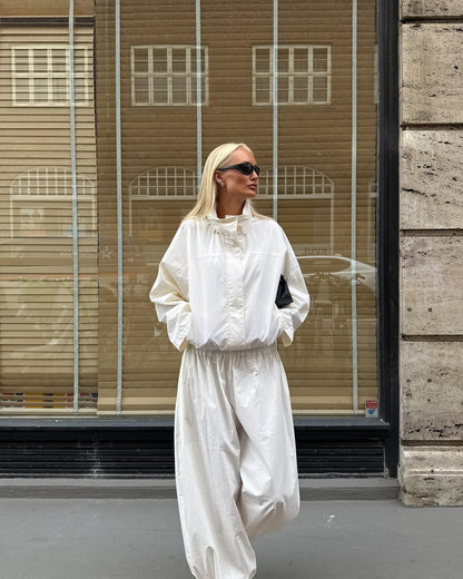 Carla Funnel Neck Windbreaker Jacket