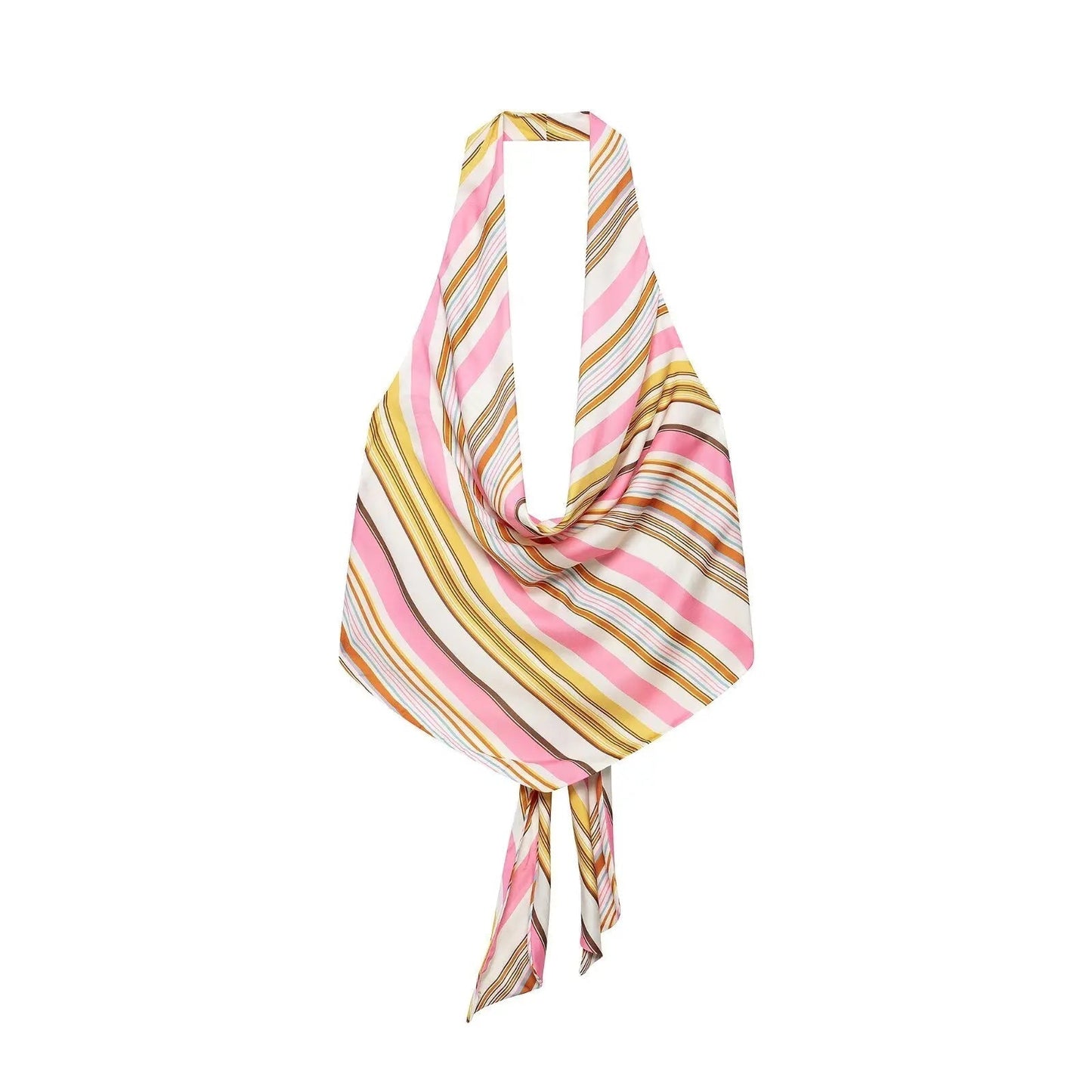 Meredith Bohemian Striped Satin Set