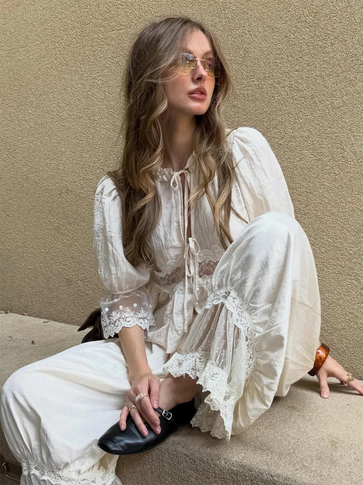 Jasmine Lace Lantern Suit