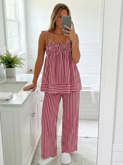 Vesper Striped Pajama Set