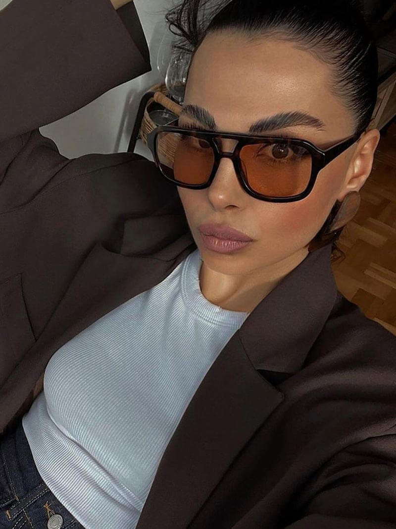 Jenny Oversized Cat-Eye Sunglasses