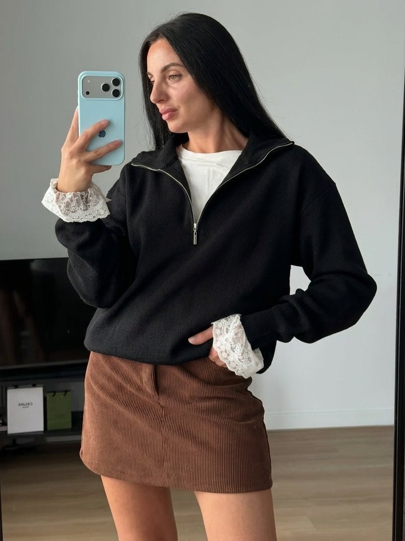 Alice Half-Zip Knit Sweater