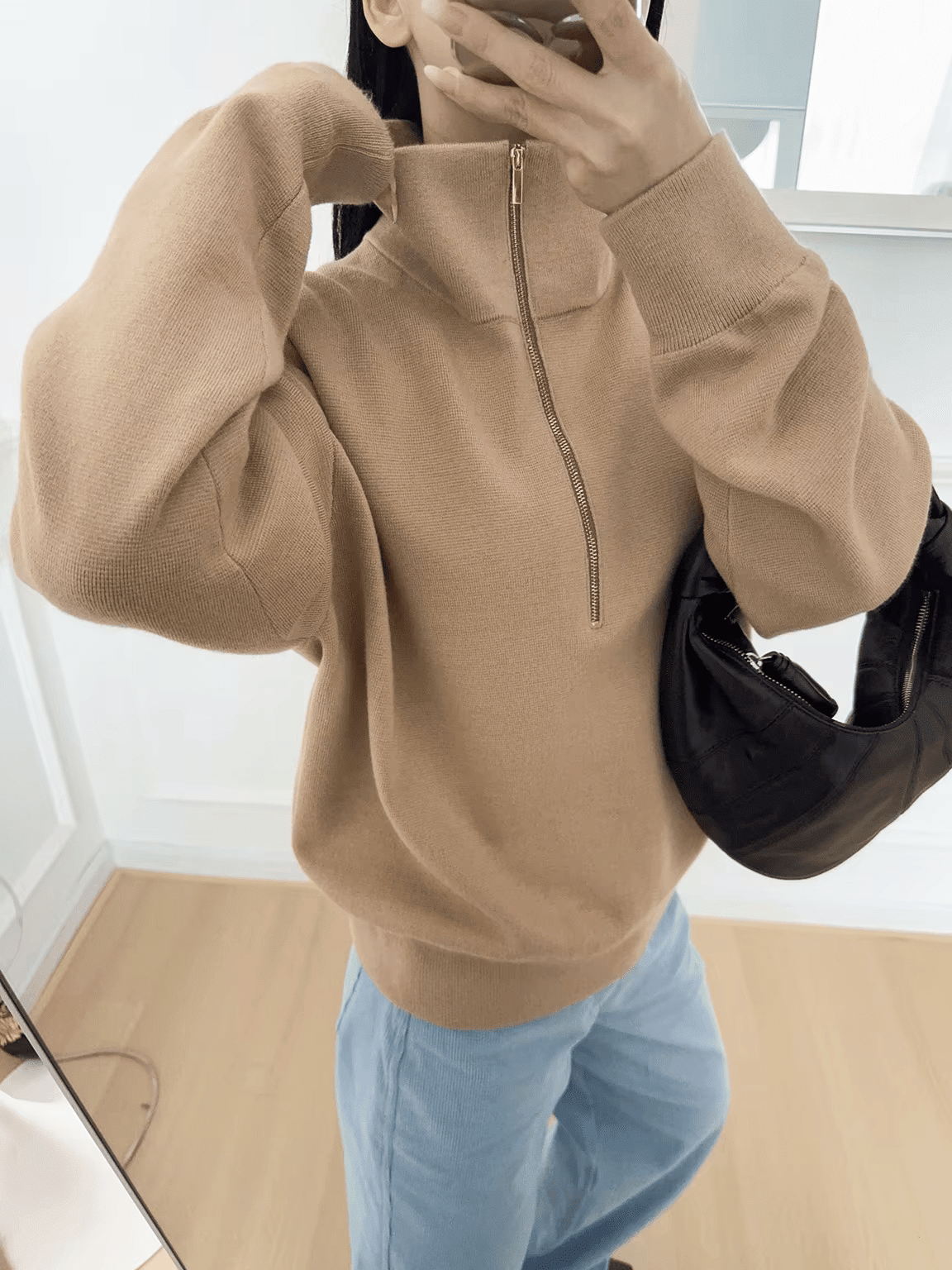 SOKYND Alice Half-Zip Knit Sweater SweaterSOKYND-657751-BLA-S-80567BlackS