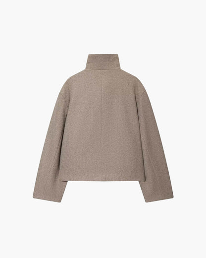 SOKYND Alice Rose Buckle Stand Collar Coat CoatSOKYND-539863-BEI-XS-62871BeigeXS