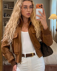 Bomber Curto Amanda Cintado