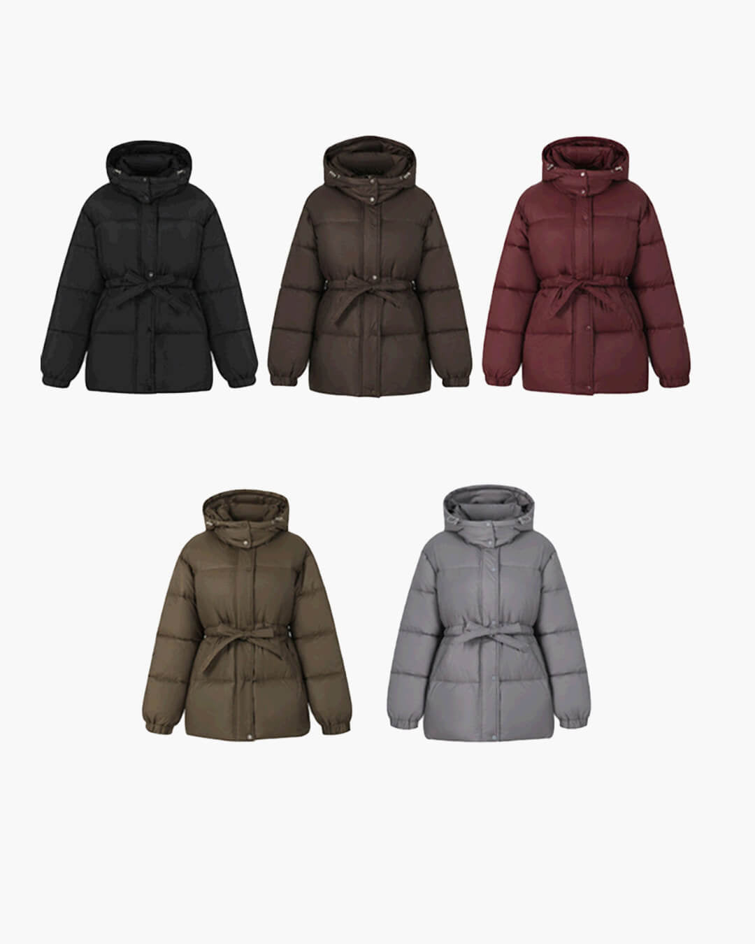 SOKYND Amelie Lace Up Hooded Coat CoatRedS