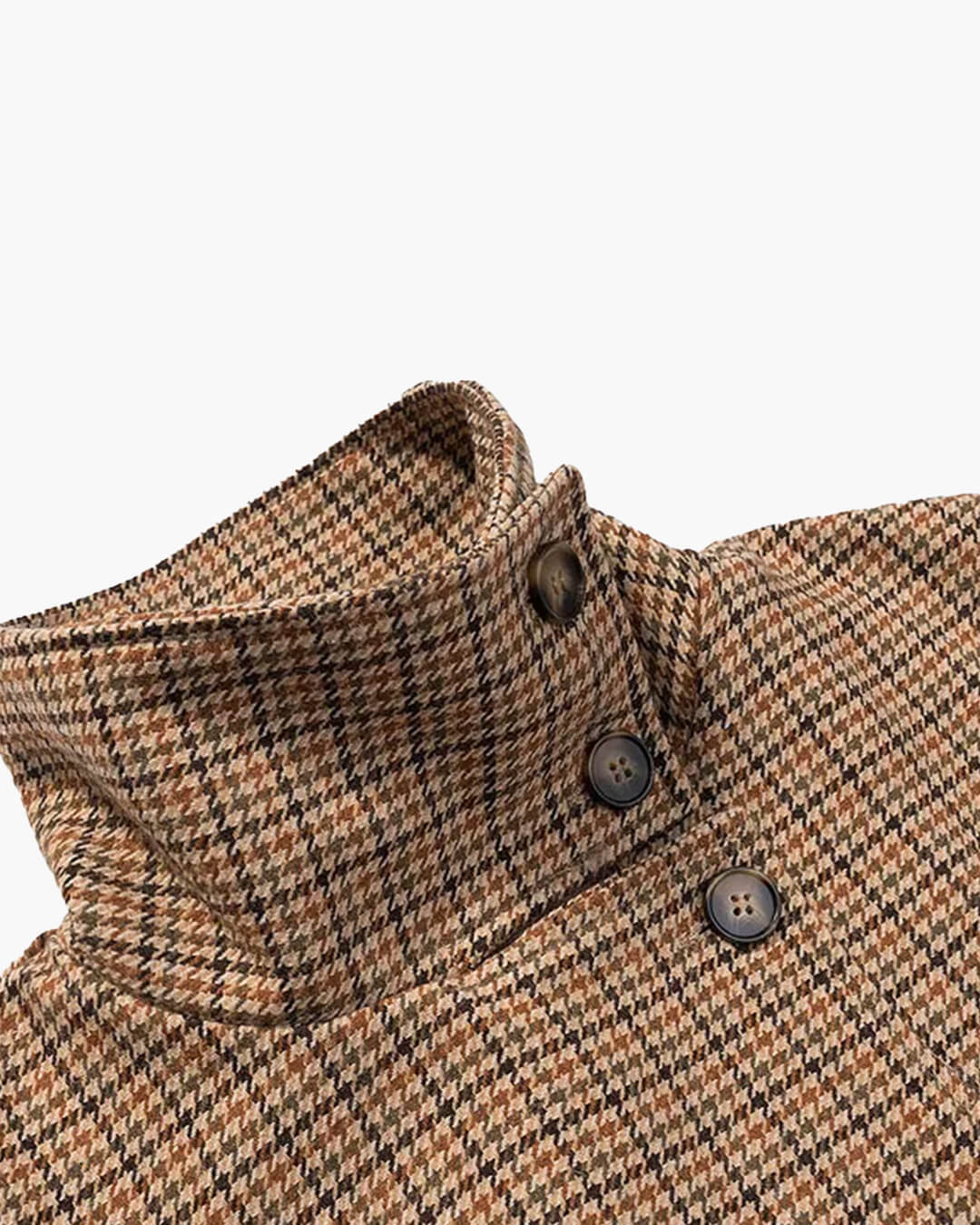 SOKYND Amy Funnel Neck Houndstooth Short Jacket JacketSOKYND-863511-M-OS-81815M