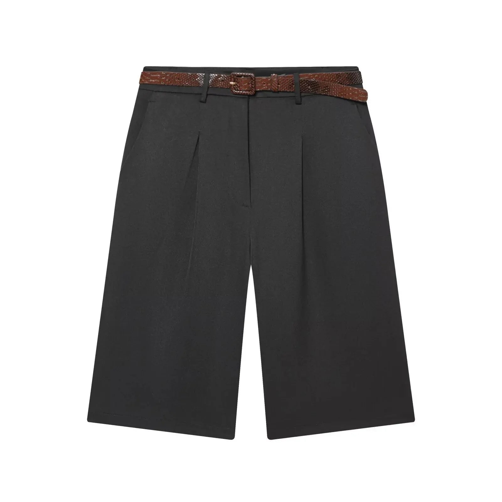 SOKYND Anaïs High Waist Belted Bermuda Shorts BottomsSOKYND-906263-BLA-XS-07447BlackXS