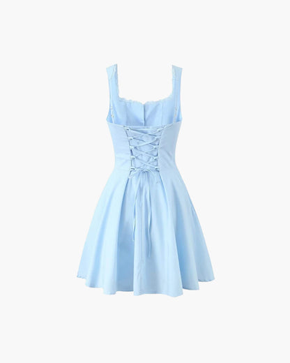 SOKYND Anikka Sleeveless Lace Up Back Dress Dresses1005008269228899-;Am1772479400887968371BlueM