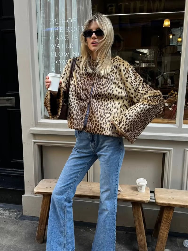 SOKYND Annie Leopard Faux Fur Jacket JacketSOKYND-519063-XL-OS-04247XL