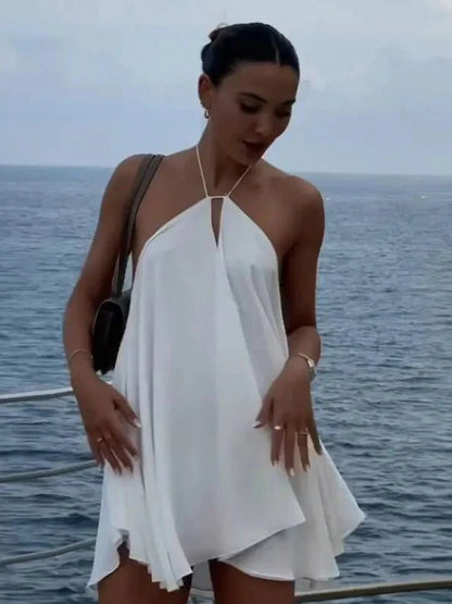 SOKYND Bernadette Off-Shoulder Hollow Out Summer Dress DressesSOKYND-917207-WHI-S-86679WhiteS