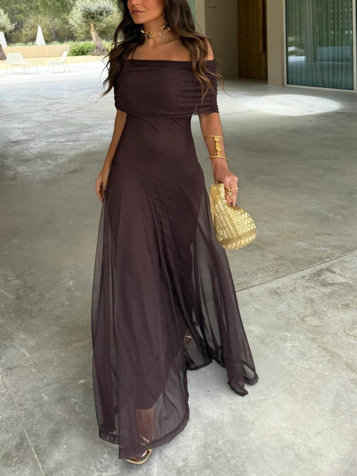 SOKYND Brianna Off Shoulder Maxi Dress DressXL