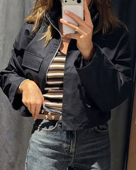 Casaco Cropped Bridget Solto